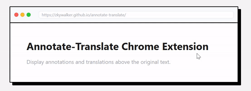 Annotation and Translation Demo